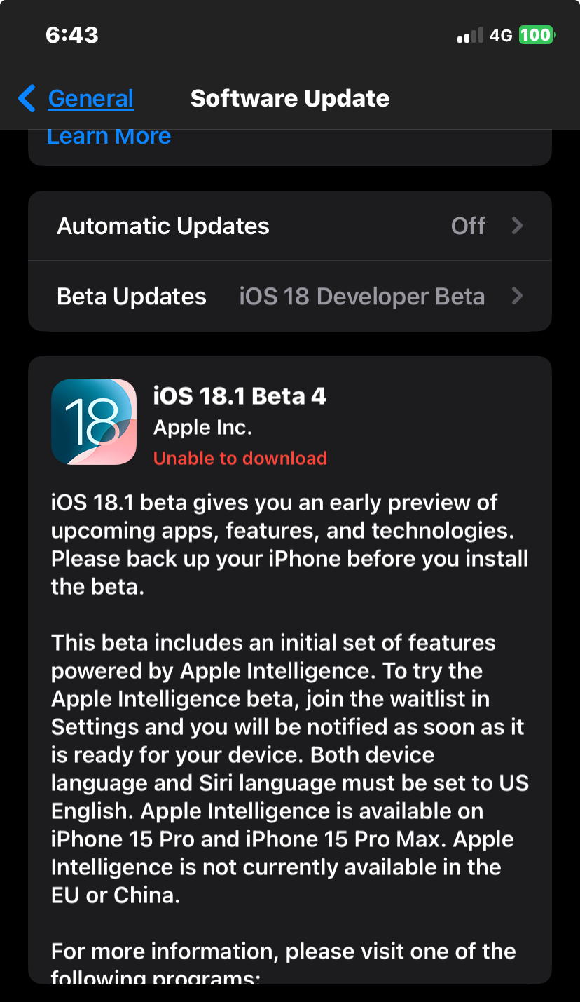 iOS 18.1 Beta 4 Available to the public beta testers. How to install guide. zeejb.com